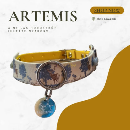 Artemis - a Nyilas horoszkóp ihlette nyakörv (11.22-12.21)