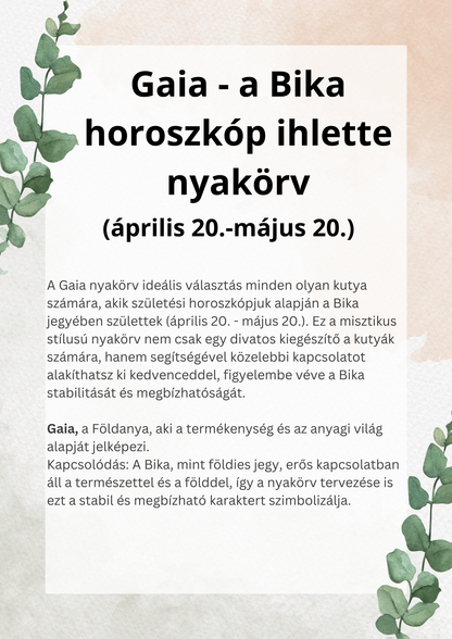 Gaia - collar inspired by the Taurus horoscope (04.21-05.20)