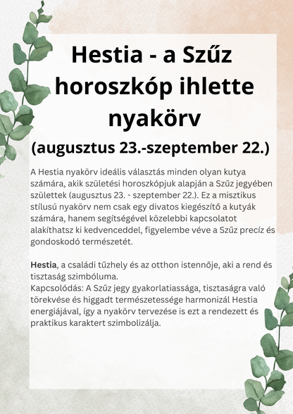 Hestia - the collar inspired by the Virgo horoscope (08.23-09.22)