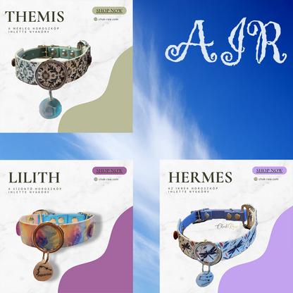 Lilith - a collar inspired by the Aquarius horoscope (01.20-02.18)