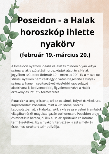 Poseidon - collar inspired by the Pisces horoscope (02.19-03.20)