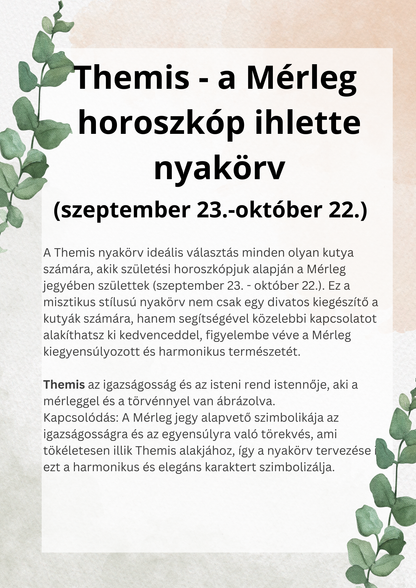 Themis - a collar inspired by the Libra horoscope (09.23-10.22)